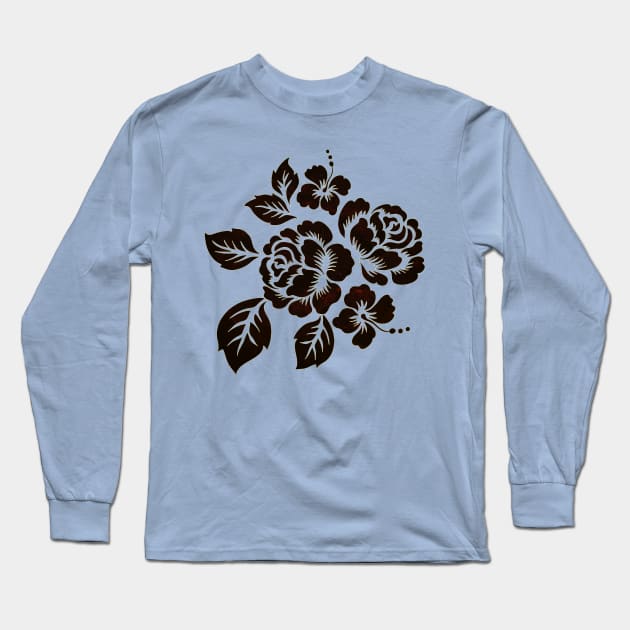 The Beauty Flower 3 Long Sleeve T-Shirt by WordsFactory